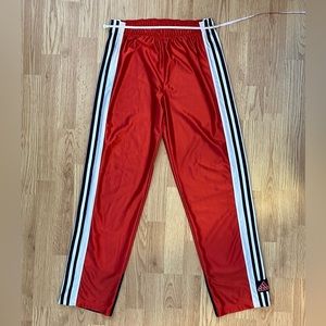 Adidas Youth Size XL Red with Black & White Trim, Button Sides, Mountain Logo